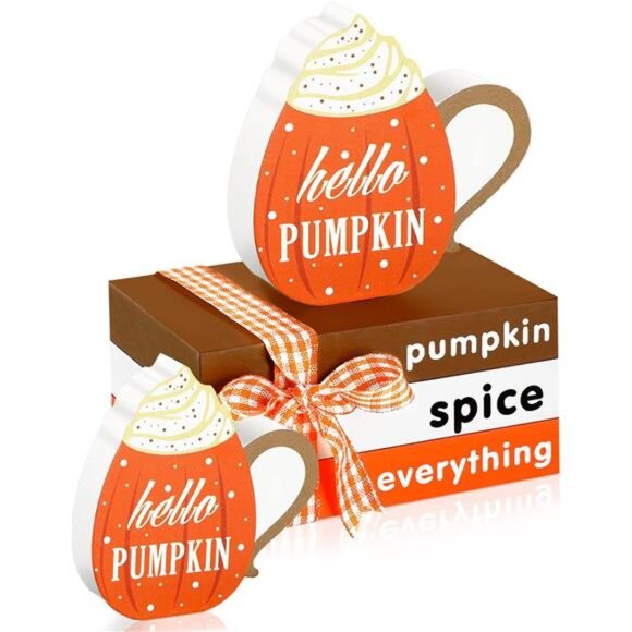 Summer Wooden Tiered Tray Decor Mini Coffee Wooden Book Stack Watermelon Book - Picture 1 of 7